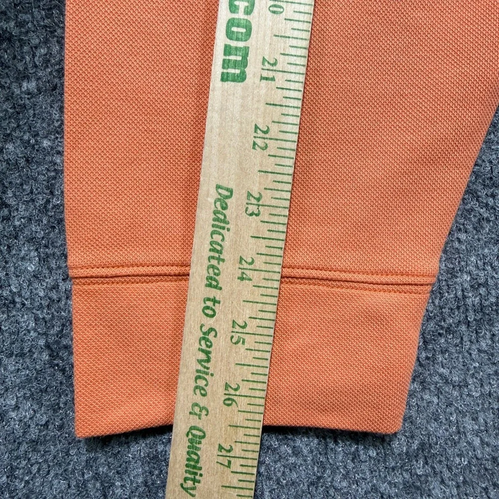 L.L.Bean Comfort Stretch Performance Pique 1/4 Zip Pullover Mens 3XL Orange NEW